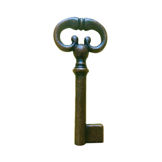 FBK8 Antique Brass Fancy Bow Key Blank - Click Image to Close