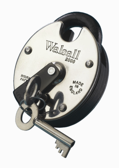 WALSALL 2000 5 Lever High Security Padlock - Click Image to Close